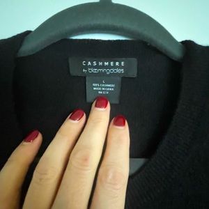 Bloomingdale’s cashmere cardigan.